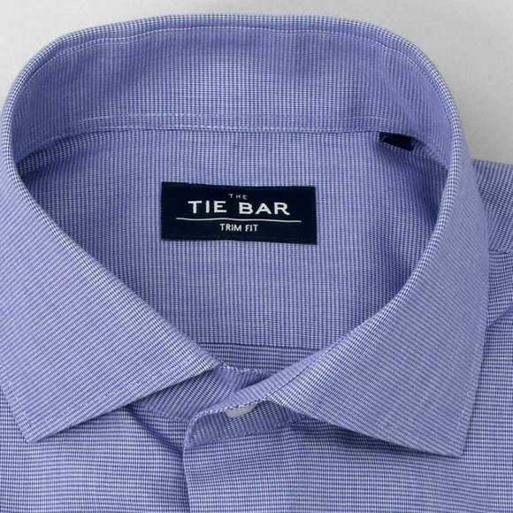The Tie Bar Shirts New The Tie Bar Houndstooth Navy Dress Shirt
